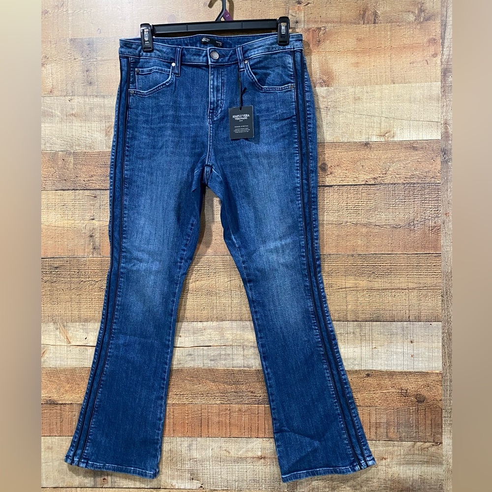 New With Tags Vera Wang Power Stretch Bootcut Slenderizing Jeans Size 16